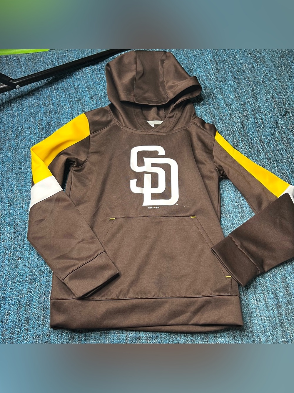 Genuine Merchandise San Diego Padres MLB Pullover Hoodie Youth Small Brown